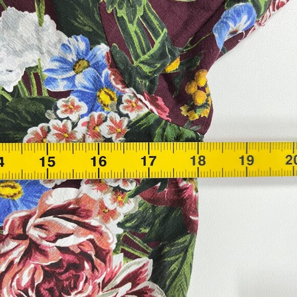 $395 NWOT SEE BY CHLOÉ Floral Print Cotton Top Blouse Size 38 Multicolor - Picture 14 of 14